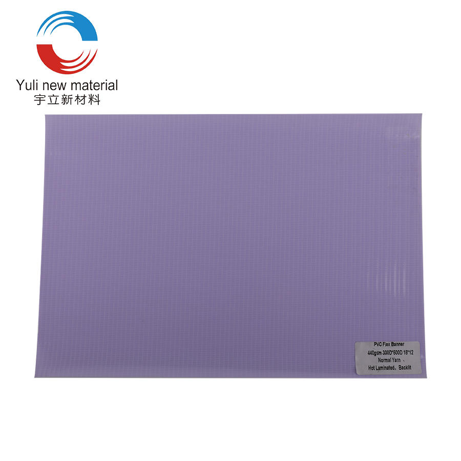 440gsm 300D×500D18×12 Banner flexible de PVC con retroiluminación laminada en caliente