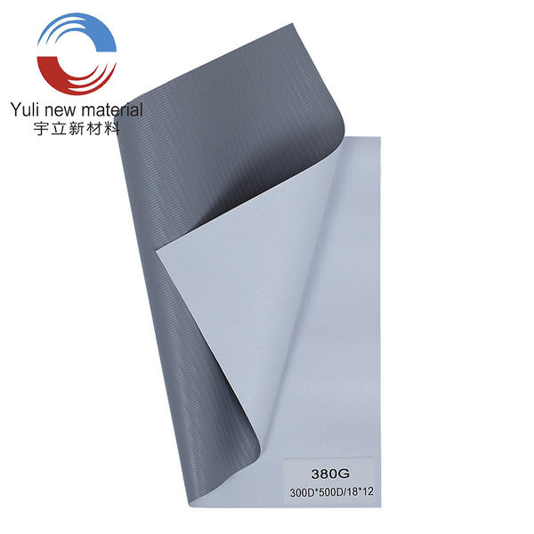 Pancartas flexibles de PVC gris laminado en frío de 380gsm 300D*500D 18*12